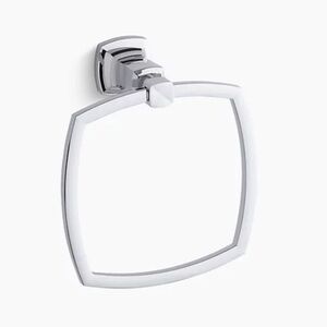 NWOT Kohler Bathroom Towel Ring Margaux Polished Nickel